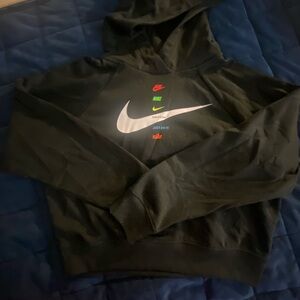 Nike Black and White Hoodie